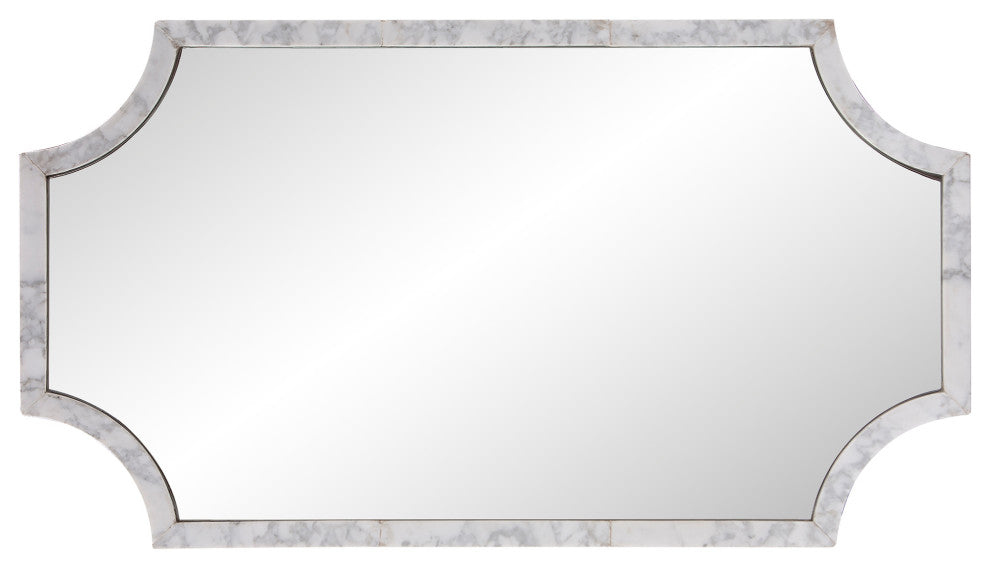 Makrana Marble Scalloped Mirror