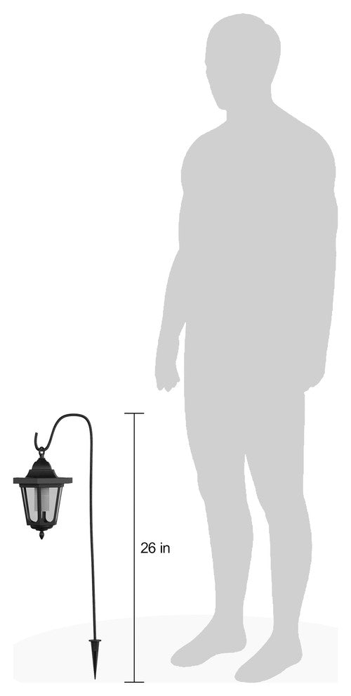 Hanging Solar Coach Lights- 26" Set of 2 by Pure Garden