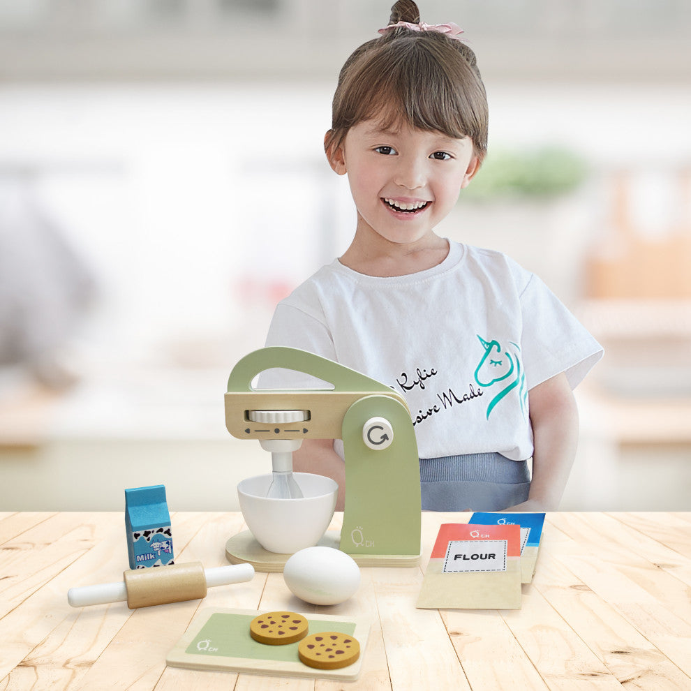 Wooden Mixer play kitchen accessories