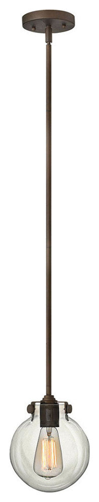 Hinkley Congress Globe Glass Pendant, Oil Rubbed Bronze