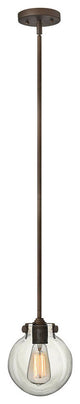 Hinkley Congress Globe Glass Pendant, Oil Rubbed Bronze