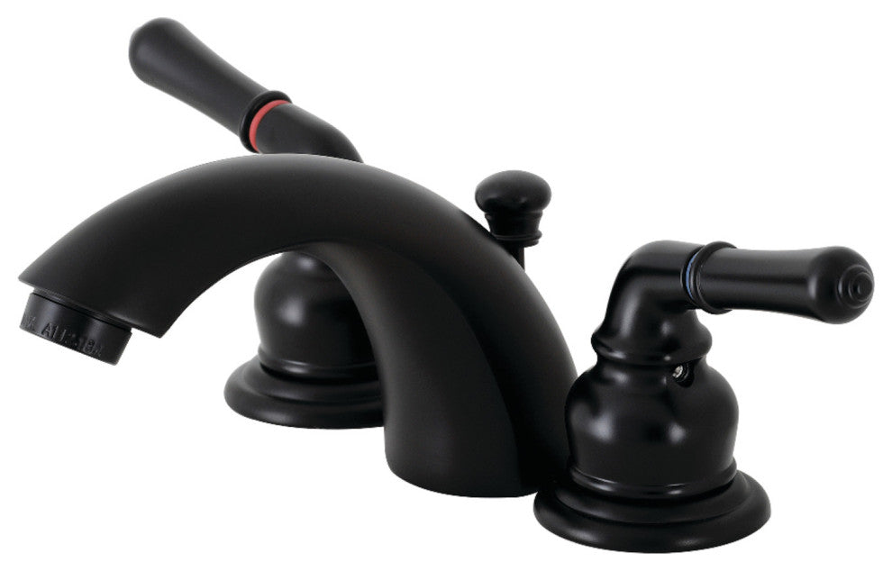 KB95X-P Mini-Widespread Bathroom Faucet, Matte Black