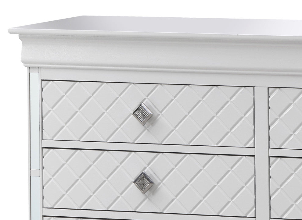 Verona 6-Drawer Dresser, White
