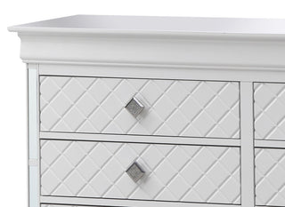 Verona 6-Drawer Dresser, White