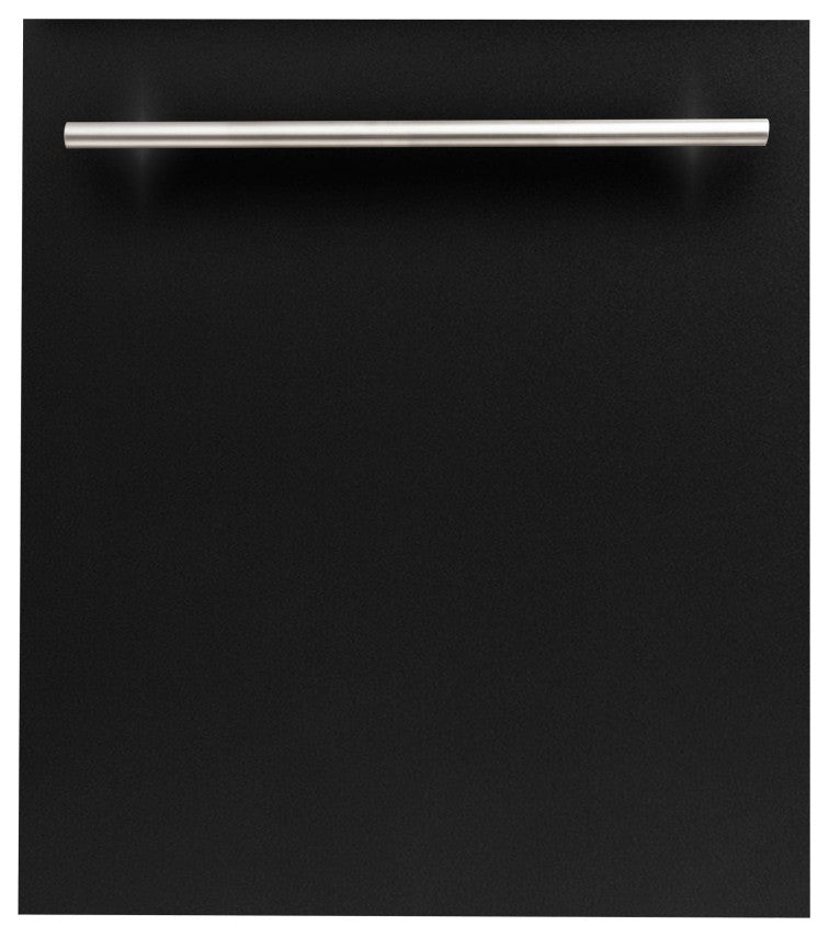 24" Black Matte Top Control Dishwasher 120-Volt With Modern Style Handle
