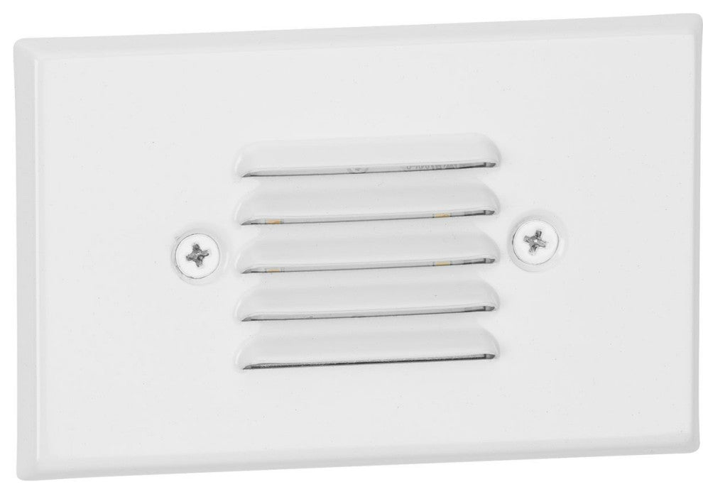 LED Indoor/Outdoor Satin White Integrated LED Wall or Step Light