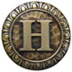 Initial A Knob Antique Brass, Antique Brass, H