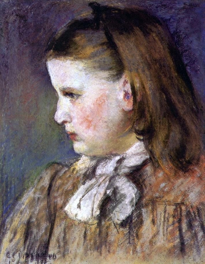 Camille Pissarro Portrait of Eugenie Estruc, Gallery Wrapped Canvas, 21"x28"