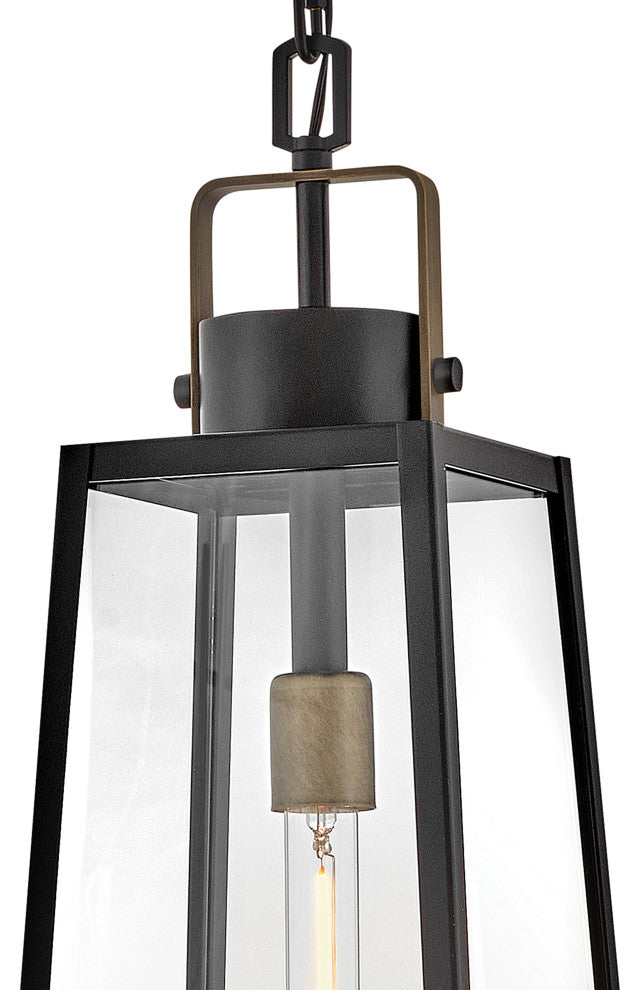 Lark Hugh Large Hanging Lantern, Black