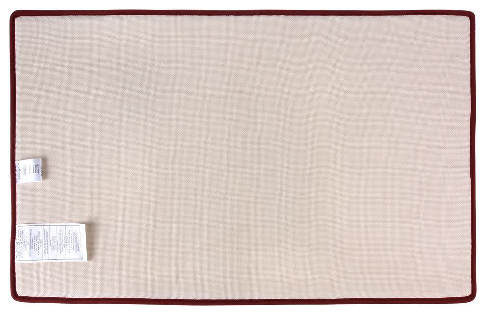 Fabbrica Home Memory Foam Accent Rug, Solid, Marsala