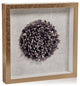 Chrysanths Gold Framed Amethyst Crystal Wall Decor