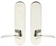 Crest Lever, Tubular Passage, 2-3/4" Backset, Polished Stainless Steel