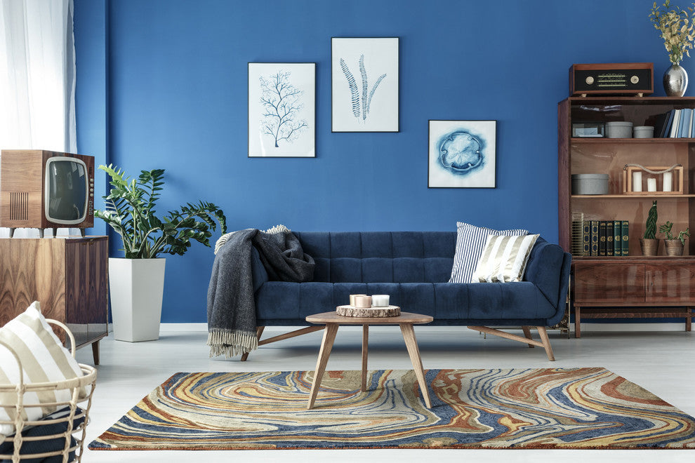 Kaleen Marble Multicolor color Hand-Tufted Rug, 2'x3'