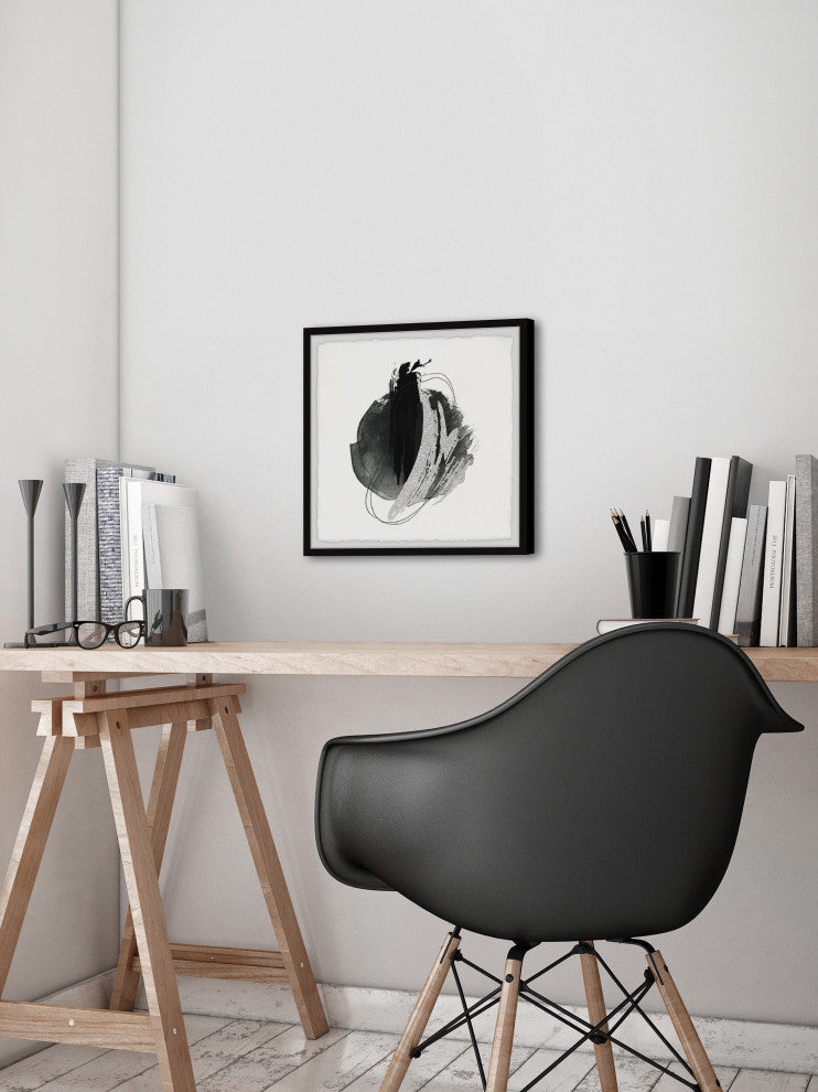 "Marked Shadows" Framed Painting Print, 12x12