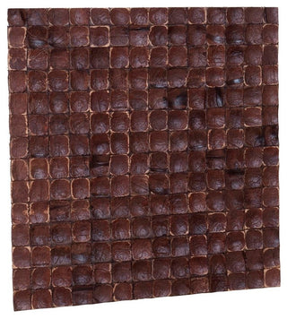 East at Main Brown Luster Coconut Shell Wall Tile