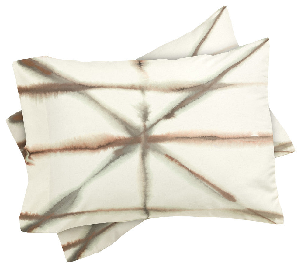 Jacqueline Maldonado Light Dye Folding Taupe Duvet Cover Set, Twin XL