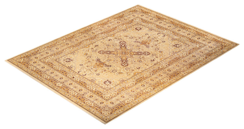 Jabalpur, One-of-a-Kind Hand-Knotted Area Rug Ivory, 9'2"x12'1"