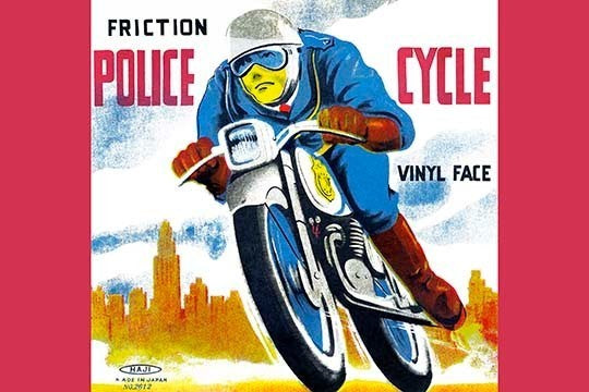 Friction Police Cycle - Canvas Poster 20" x 30"