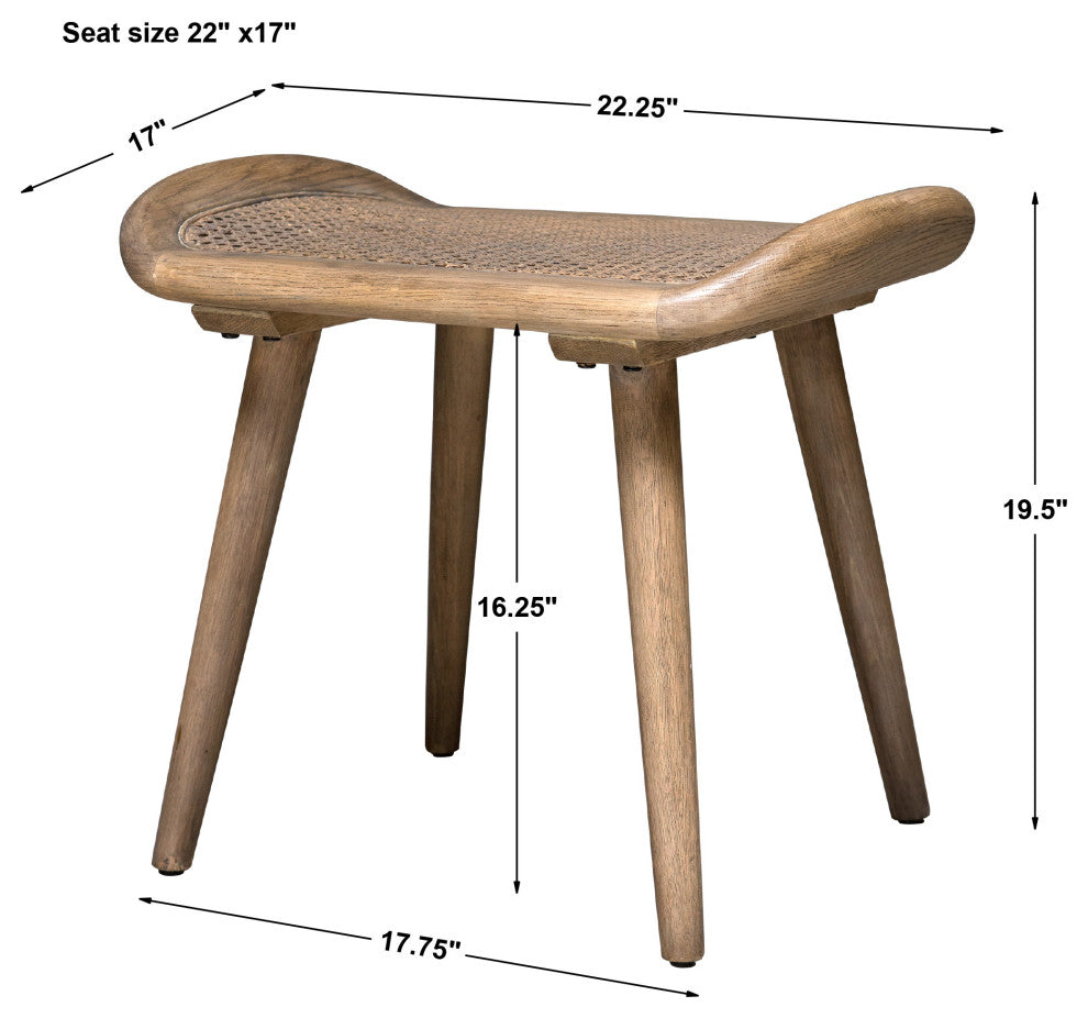 Uttermost Arne Scandinavian Small bench