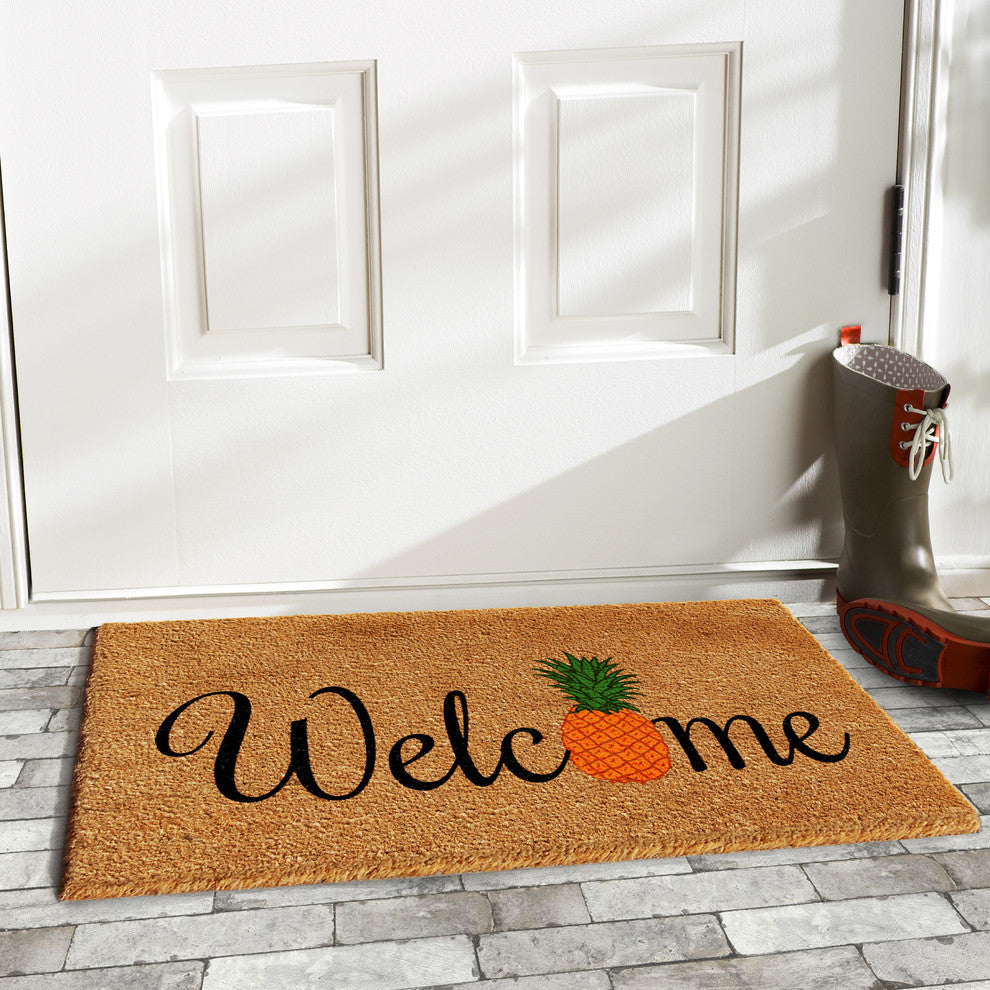 Pineapple Fun Doormat, 17"x29"