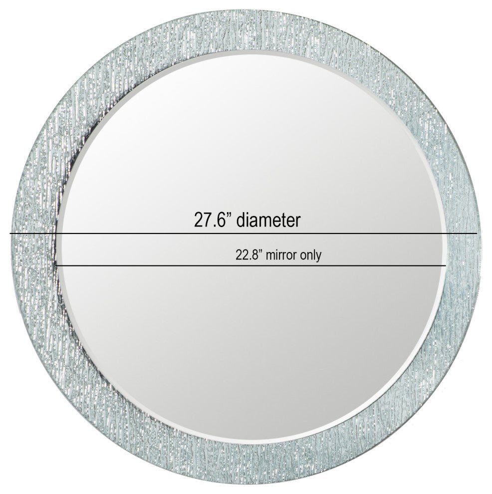 Molten Bathroom Mirror, Round