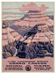 "Grand Canyon National Park, Free Government Service, 1938" Paper Art, 14"x18"
