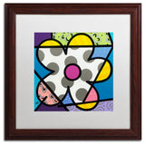 Roberto Rafael 'Big Flower III' Matted Framed Art