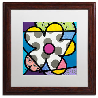 Roberto Rafael 'Big Flower III' Matted Framed Art