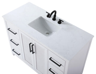 Home Living 48" Single Bathroom Vanity, White