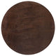 40" Dining Table, Round, White Walnut, Metal, Modern, Bistro Hospitality