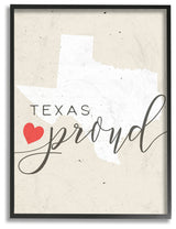 Texas Proud, 11x14, Framed Giclee Texturized Art