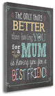 "Best Friend Mum" By Jo Moulton, Giclee Print on Gallery Wrap Canvas