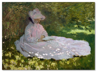 Monet 'Springtime' Canvas Art, 47 x 35