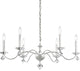 Schonbek Md1006N-40H 6 Light Crystal Chandelier, Polished Silver