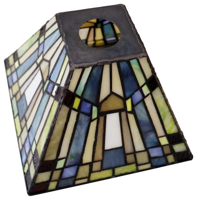 Chloe Lighting Kinsey Tiffany-Style Blackish Bronze 1- Mini-Pendant 8" Shade
