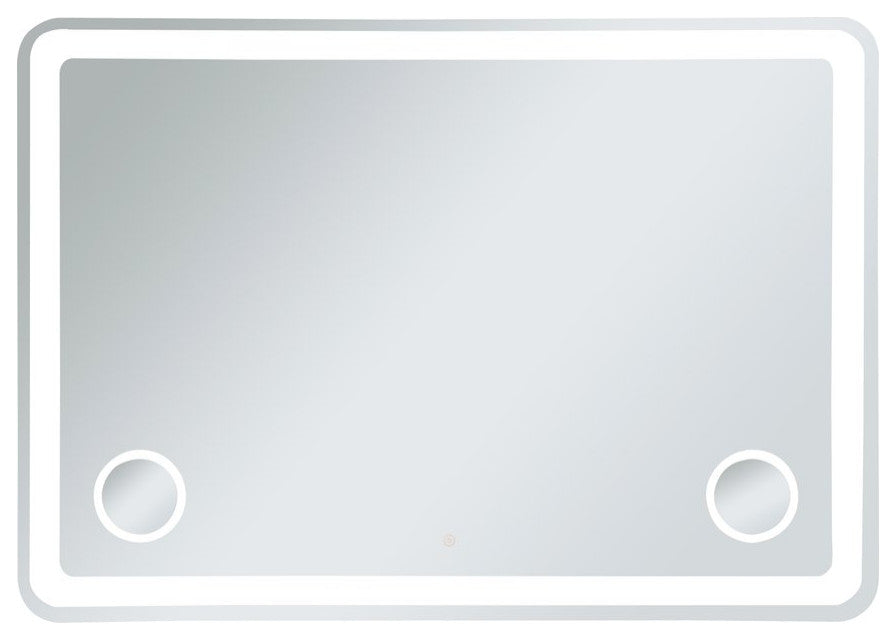 Lucy 42"x60" Hardwired LED Mirror With Magnifier and Color Changing Temperature