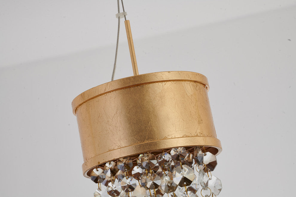 Bethel International ZL13S 1-Light LED Pendant, Gold