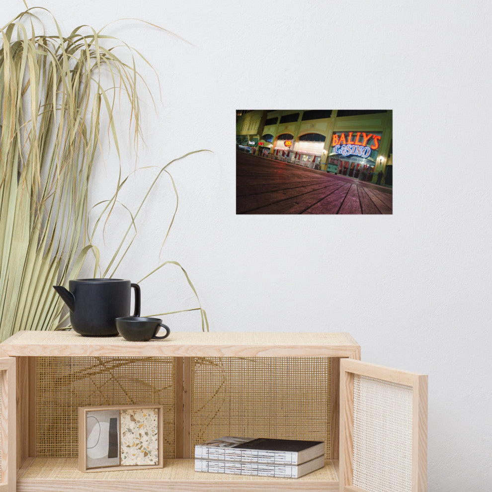 Low on the Boards Night Photography Unframed Wall Art Print, 12" X 18"