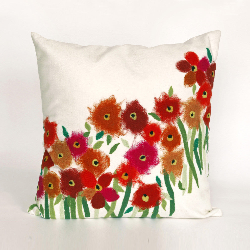 Visions II Poppies Pillow, 20"x20"