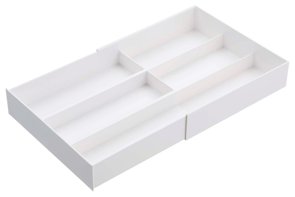Tower Expandable Cutlery Drawer Organizer, White