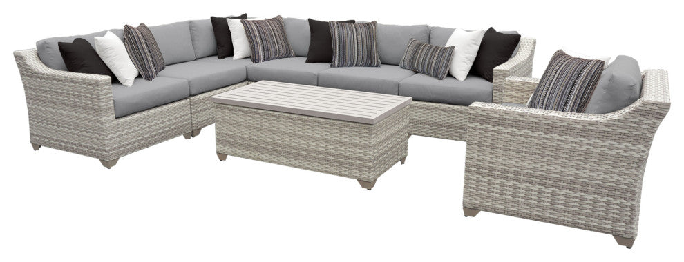 Fairmont 8 Piece Outdoor Wicker Patio Furniture Set 08d