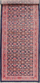 Consigned, Vintage Wool Handmade Persian Oriental Runner Rug, Blue, 13'6"X4'8"