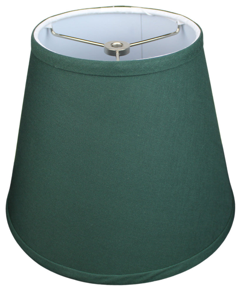 Fenchel Shades 6"x10"x8" Spider Attachment Empire Lamp Shade, Linen Hunter Green