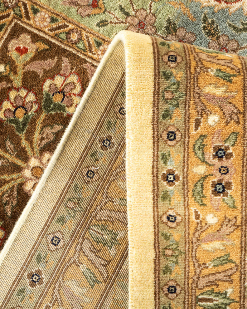 Ahmadnagar, One-of-a-Kind Hand-Knotted Area Rug Ivory, 8'2"x10'3"