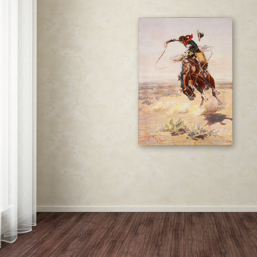 "A Bad Hoss" by Vintage Apple Collection, Canvas Art