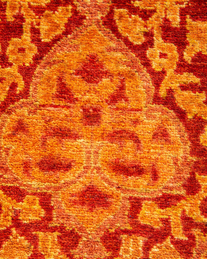 Mogul, One-of-a-Kind Hand-Knotted Area Rug Orange, 2' 6 x 10' 8
