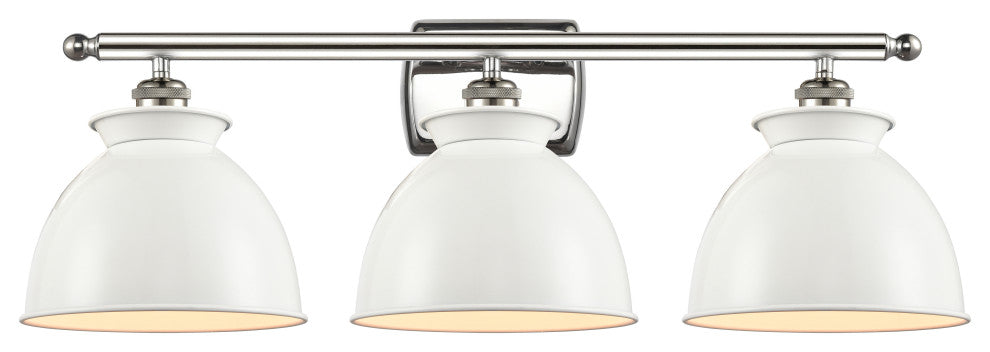 Innovations 516-3W-SN-M14-W 3 Light Bath Vanity Light, Brushed Satin Nickel