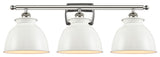 Innovations 516-3W-SN-M14-W 3 Light Bath Vanity Light, Brushed Satin Nickel