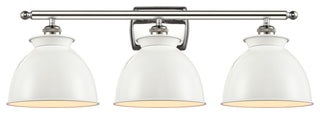 Innovations 516-3W-SN-M14-W 3 Light Bath Vanity Light, Brushed Satin Nickel