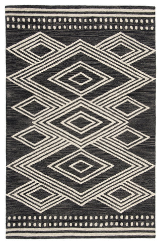 Safavieh Micro-Loop Collection MLP156 Rug, Charcoal/Ivory, 5' X 8'